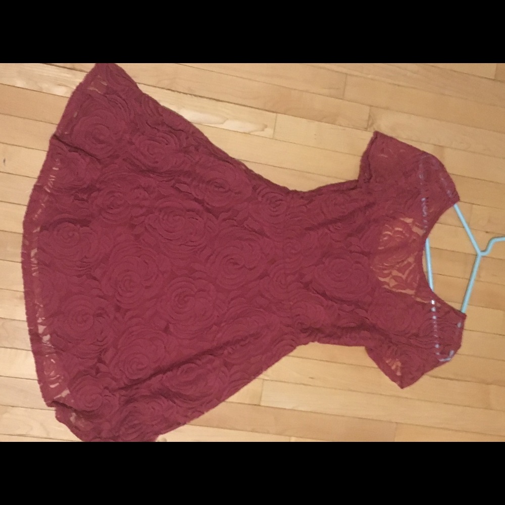 Altar’d State Rose Lace Skater Dress - Picture 2 of 3